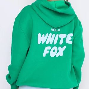 white fox offstage hoodie amazon green